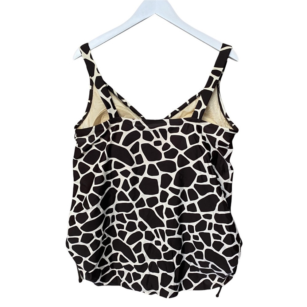 ⚡️ LAST CHANCE MARKDOWN !⭐️✨MERONA Swim top Plus Size 22W Brown - Picture 4 of 9